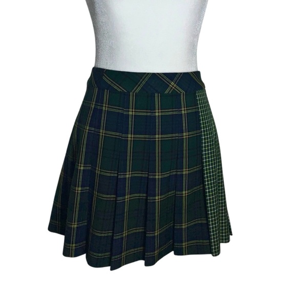 Sunday Best Plaid Pleated Skirt XS Grunge Revival, Dark Academia, Coquette Core - Picture 1 of 4